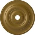 thumbnail image 1 of Ekena Millwork 26 1/2"OD x 3 5/8"ID x 1 1/2"P Jefferson Ceiling Medallion (Fits Canopies up to 5"), Hand-Painted Gold, 1 of 6