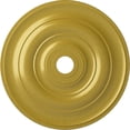 thumbnail image 1 of Ekena Millwork 26 1/2"OD x 3 5/8"ID x 1 1/2"P Jefferson Ceiling Medallion (Fits Canopies up to 5"), Hand-Painted Rich Gold, 1 of 6