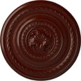 thumbnail image 1 of Ekena Millwork 26 1/4"OD x 1 1/2"P Pearl Ceiling Medallion (Fits Canopies up to 1 7/8"), Hand-Painted Brushed Mahogany, 1 of 5