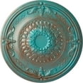 thumbnail image 1 of Ekena Millwork 26 1/4"OD x 3 1/4"P Athens Ceiling Medallion (Fits Canopies up to 3 5/8"), Hand-Painted Copper Green Patina, 1 of 5