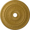 thumbnail image 1 of Ekena Millwork 26 3/4"OD x 3 5/8"ID x 1 1/8"P Leaf Ceiling Medallion (Fits Canopies up to 3 5/8"), Hand-Painted Pharaohs Gold, 1 of 5