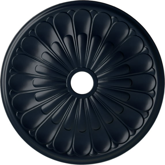 Ekena Millwork 26 3/4"OD x 3 5/8"ID x 1 3/8"P Elsinore Ceiling Medallion (Fits Canopies up to 3 5/8"), Hand-Painted Midnight Dream