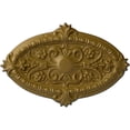thumbnail image 1 of Ekena Millwork 26 3/8"W x 17 1/4"H x 1 3/4"P Marcella Ceiling Medallion (Fits Canopies up to 3"), Hand-Painted Gold, 1 of 4