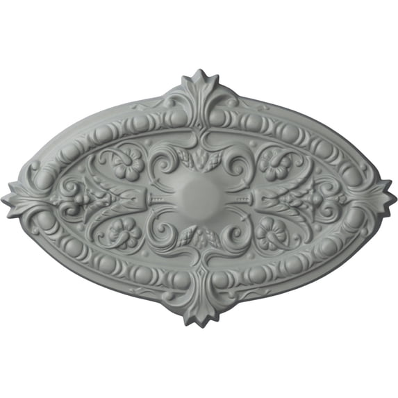 Ekena Millwork 26 3/8"W x 17 1/4"H x 1 3/4"P Marcella Ceiling Medallion (Fits Canopies up to 3")