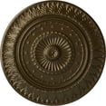 thumbnail image 1 of Ekena Millwork 26 5/8"OD x 2 1/4"P Christopher Ceiling Medallion, Hand-Painted Brass, 1 of 5
