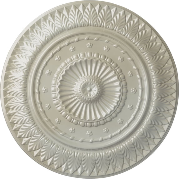 Ekena Millwork 26 5/8"OD x 2 1/4"P Christopher Ceiling Medallion, Hand-Painted Flash Blue