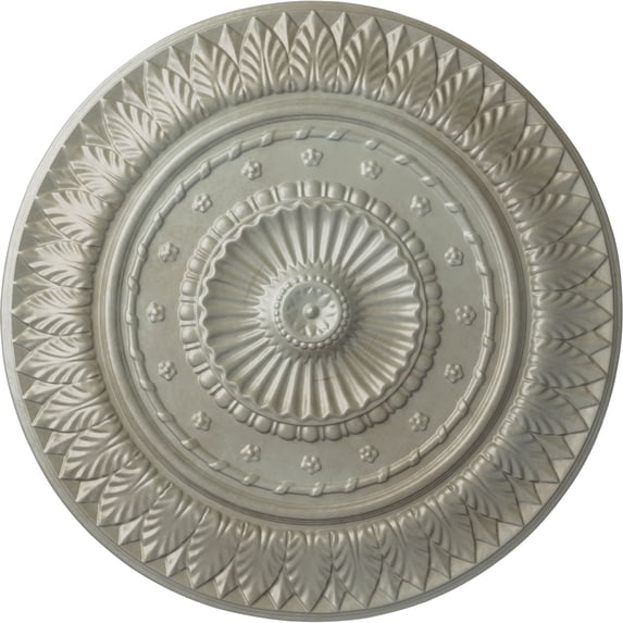 Ekena Millwork 26 5/8"OD x 2 1/4"P Christopher Ceiling Medallion, Hand-Painted Flash Gold