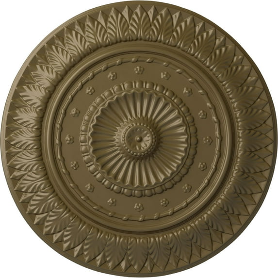 Ekena Millwork 26 5/8"OD x 2 1/4"P Christopher Ceiling Medallion, Hand-Painted Mississippi Mud