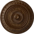 thumbnail image 1 of Ekena Millwork 26 5/8"OD x 2 1/4"P Christopher Ceiling Medallion, Hand-Painted Root Beer Crackle, 1 of 5