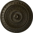 thumbnail image 1 of Ekena Millwork 26 5/8"OD x 2 1/4"P Christopher Ceiling Medallion, Hand-Painted Stone Hearth Crackle, 1 of 5