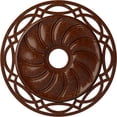 thumbnail image 1 of Ekena Millwork 26 5/8"OD x 4 1/2"ID x 1 3/8"P Loera Ceiling Medallion (Fits Canopies up to 6 1/4"), Hand-Painted Burnished Mahogany Crackle, 1 of 5