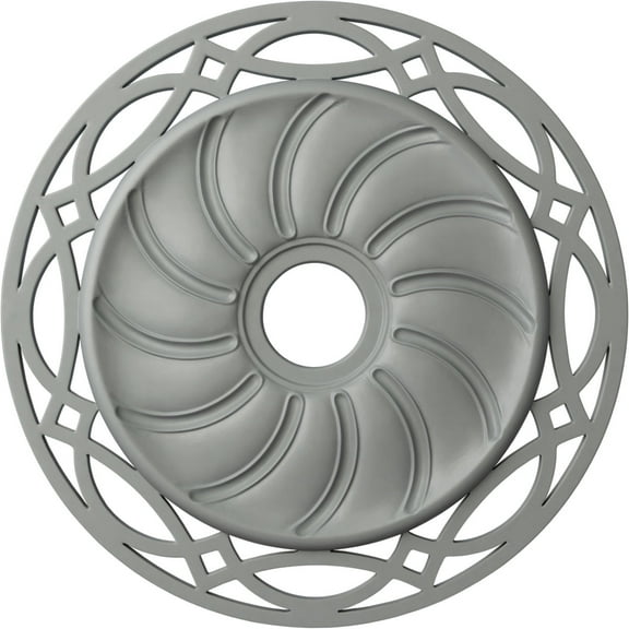 Ekena Millwork 26 5/8"OD x 4 1/2"ID x 1 3/8"P Loera Ceiling Medallion (Fits Canopies up to 6 1/4")