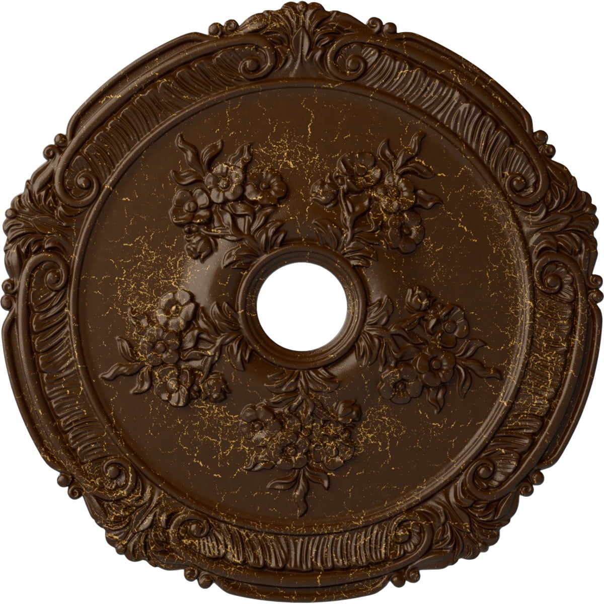 Ekena Millwork 26"OD X 3 3/4"ID X 1 1/2"P Attica With Rose Ceiling Medallion Fits Canopies Up To 4 1 2 Hand Painted Rust B6c59998 20bf 4595 92c4 Aba1e610c0d1.c2f8c8c4ab18a8e2ad3a7899ddc37686 - View #9