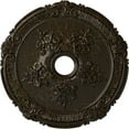 thumbnail image 1 of Ekena Millwork 26"OD x 3 3/4"ID x 1 1/2"P Attica with Rose Ceiling Medallion (Fits Canopies up to 4 1/2"), Hand-Painted Stone Hearth Crackle, 1 of 5