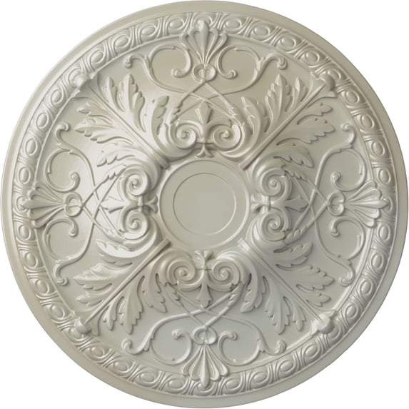 Ekena Millwork 26"OD x 3"P Tristan Ceiling Medallion (Fits Canopies up to 5 1/2"), Hand-Painted Flash Blue