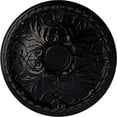 thumbnail image 1 of Ekena Millwork 26"OD x 3"P Tristan Ceiling Medallion (Fits Canopies up to 5 1/2"), Hand-Painted Jet Black, 1 of 5