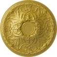 thumbnail image 1 of Ekena Millwork 26"OD x 3"P Tristan Ceiling Medallion (Fits Canopies up to 5 1/2"), Hand-Painted Rich Gold, 1 of 5