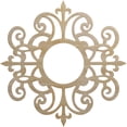 thumbnail image 1 of Ekena Millwork 26"OD x 8 1/2"ID x 3/8"T Dijon Wood Fretwork Pierced Ceiling Medallion, Hickory, 1 of 3