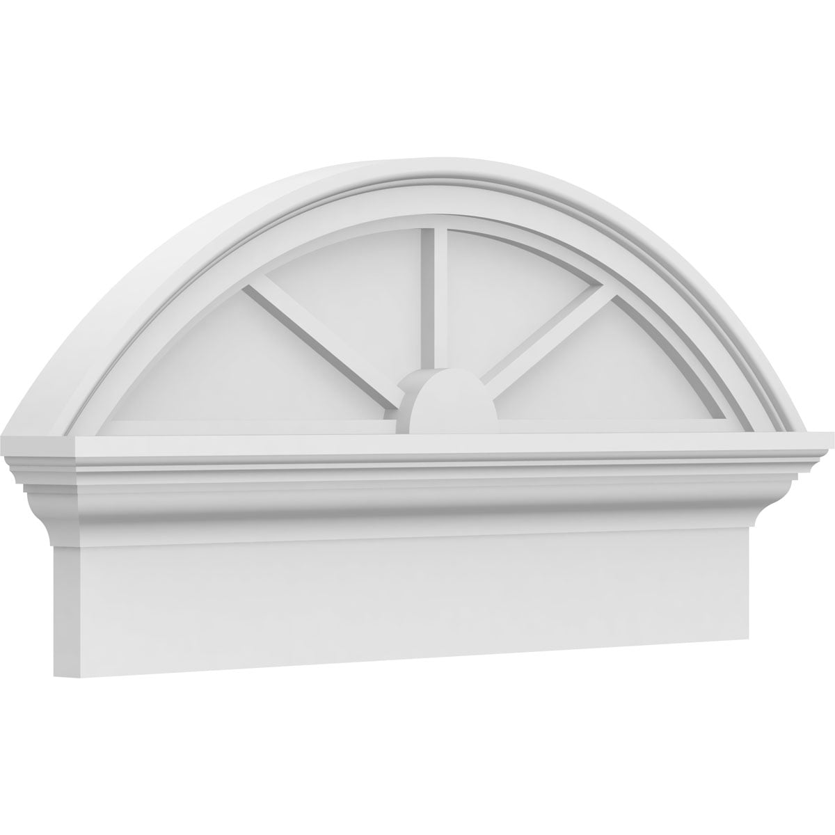 Ekena Millwork 26 W X 13 3 8 H X 2 3 4 P Segment Arch 3 Spoke ekena-millwork-26-w-x-13-3-8-h-x-2-3-4-p-segment-arch-3-spoke
