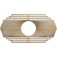 thumbnail image 1 of Ekena Millwork 26"W x 13"H x 6 7/8"ID x 3/8"T Chrysler Wood Fretwork Pierced Ceiling Medallion, Hickory, 1 of 3