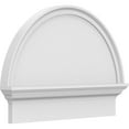 thumbnail image 1 of Ekena Millwork 26"W x 19-3/4"H x 2-3/4"P Half Round Smooth Architectural Grade PVC Combination Pediment, 1 of 7