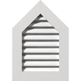 thumbnail image 1 of Ekena Millwork 26"W x 24"H Peaked Top Gable Vent (31"W x 29 3/8"H Frame Size) 12/12 Pitch: Functional, PVC Gable Vent w/ 1" x 4" Flat Trim Frame, 1 of 4