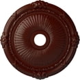 thumbnail image 1 of Ekena Millwork 27 1/2"OD x 3 7/8"ID x 2 1/4"P Heaton Ceiling Medallion (Fits Canopies up to 6 1/2"), Hand-Painted Brushed Mahogany, 1 of 6