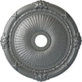 thumbnail image 1 of Ekena Millwork 27 1/2"OD x 3 7/8"ID x 2 1/4"P Heaton Ceiling Medallion (Fits Canopies up to 6 1/2"), Hand-Painted Platinum, 1 of 6