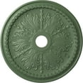 thumbnail image 1 of Ekena Millwork 27 1/2"OD x 4"ID x 1 1/2"P Winsor Ceiling Medallion (Fits Canopies up to 4"), Hand-Painted Athenian Green, 1 of 5