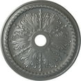thumbnail image 1 of Ekena Millwork 27 1/2"OD x 4"ID x 1 1/2"P Winsor Ceiling Medallion (Fits Canopies up to 4"), Hand-Painted Silver, 1 of 5