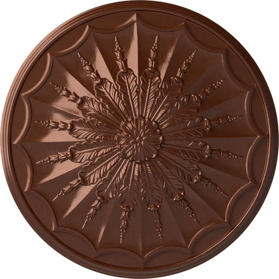 Ekena Millwork 27 1/8"OD x 2 5/8"P Artis Ceiling Medallion, Hand-Painted Copper Penny