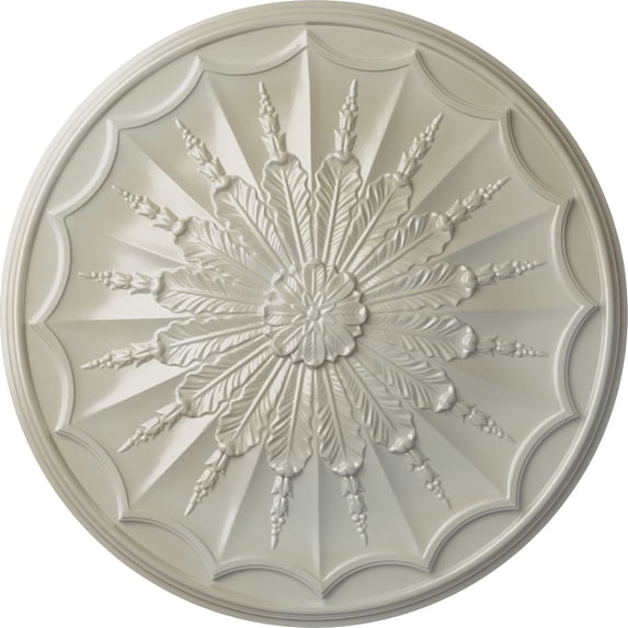 Ekena Millwork 27 1/8"OD x 2 5/8"P Artis Ceiling Medallion, Hand-Painted Flash Blue