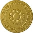 thumbnail image 1 of Ekena Millwork 27 3/4"OD x 2"P Sydney Ceiling Medallion (Fits Canopies up to 5 3/4"), Hand-Painted Rich Gold, 1 of 6