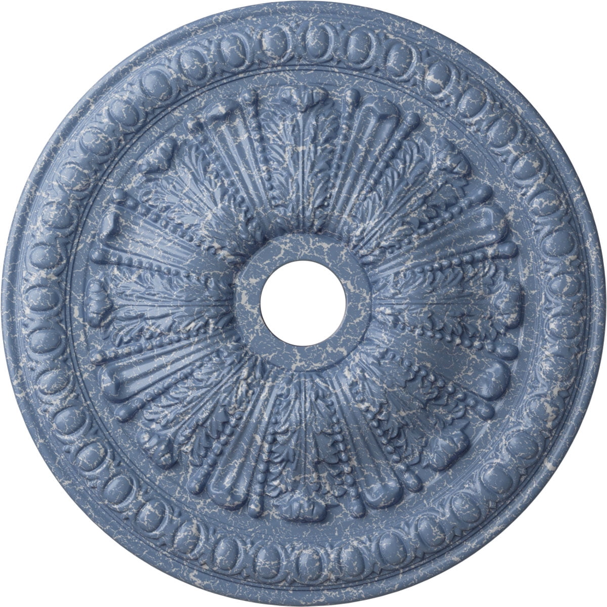 35 1/8"OD X 4 7/8"ID X 2 1/2"P Viceroy Ceiling Medallion  Fits Canopies Up To 4 7 8 Hand Painted Burnished Mahogany Crackle