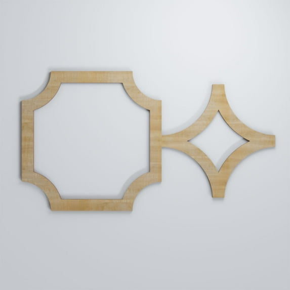 Ekena Millwork 27 7/8"W x 15 3/8"H x 3/8"T Medium Anderson Decorative Fretwork Wood Wall Panels, Hickory