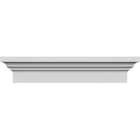 Ekena Millwork 27" Bottom Width x 31 3/8" Top Width x 5"H x 1 7/8"P Stratford Crosshead