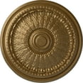thumbnail image 1 of Ekena Millwork 27"OD x 2 1/2"P Brunswick Ceiling Medallion (Fits Canopies up to 4 1/2"), Hand-Painted Pale Gold, 1 of 5