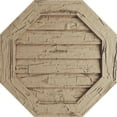thumbnail image 1 of Ekena Millwork 27"W x 27"H Timberthane Hand Hewn Octagonal Faux Wood Non-Functional Gable Vent, Primed Tan, 1 of 5