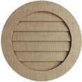 thumbnail image 1 of Ekena Millwork 27"W x 27"H Timberthane Rough Cedar Round Faux Wood Non-Functional Gable Vent, Primed Tan, 1 of 5