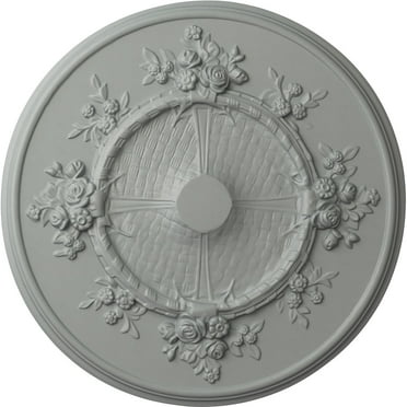 Ekena Millwork  27 x 1.13 in. Flower Ceiling Medallion Fits Canopies Up to 3.87 in.