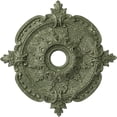 thumbnail image 1 of Ekena Millwork 28 3/8"OD x 3 3/4"ID x 1 5/8"P Benson Classic Ceiling Medallion (Fits Canopies up to 6 1/2"), Hand-Painted Athenian Green Crackle, 1 of 6