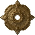 thumbnail image 1 of Ekena Millwork 28 3/8"OD x 3 3/4"ID x 1 5/8"P Benson Classic Ceiling Medallion (Fits Canopies up to 6 1/2"), Hand-Painted Pale Gold, 1 of 6