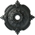 thumbnail image 1 of Ekena Millwork 28 3/8"OD x 3 3/4"ID x 1 5/8"P Benson Classic Ceiling Medallion (Fits Canopies up to 6 1/2"), Hand-Painted Pewter, 1 of 6