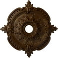 thumbnail image 1 of Ekena Millwork 28 3/8"OD x 3 3/4"ID x 1 5/8"P Benson Classic Ceiling Medallion (Fits Canopies up to 6 1/2"), Hand-Painted Root Beer Crackle, 1 of 6