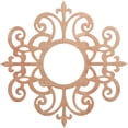 thumbnail image 1 of Ekena Millwork 28"OD x 9 1/8"ID x 3/8"T Dijon Wood Fretwork Pierced Ceiling Medallion, Cherry, 1 of 3