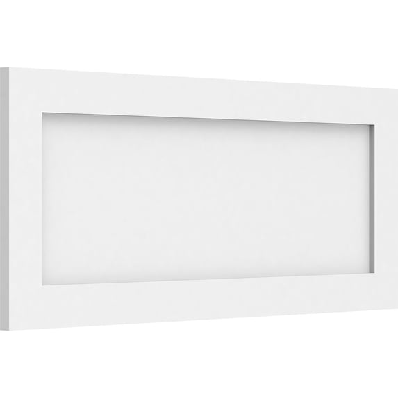 Ekena Millwork 28"W x 12"H x 5/8"P Cornell Flat Panel Decorative Wall Panel