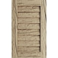 thumbnail image 1 of Ekena Millwork 28"W x 36"H Timberthane Riverwood Vertical Faux Wood Non-Functional Gable Vent, Primed Tan, 1 of 5