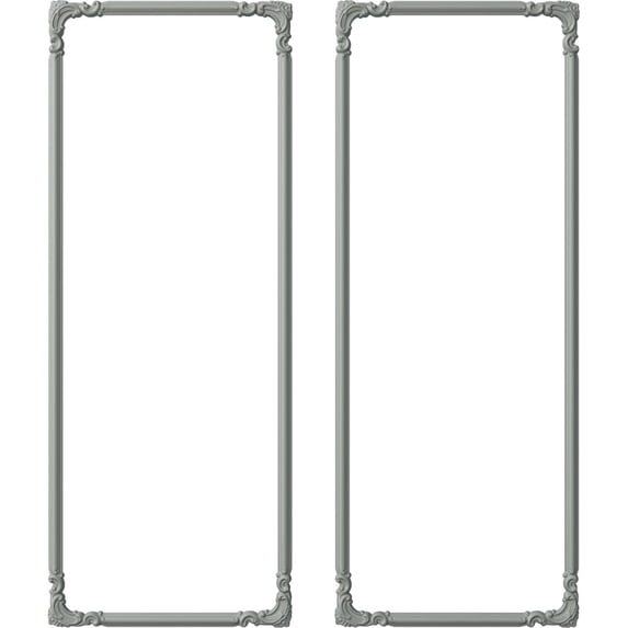 Ekena Millwork 28"W x 72"H Ashford Panel Moulding Kit (Double Panel)