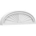 thumbnail image 1 of Ekena Millwork 28"W x 8"H x 2"P Elliptical Sunburst Architectural Grade PVC Pediment, 1 of 7