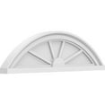 thumbnail image 1 of Ekena Millwork 28"W x 8"H x 2"P Segment Arch 4 Spoke Architectural Grade PVC Pediment, 1 of 7